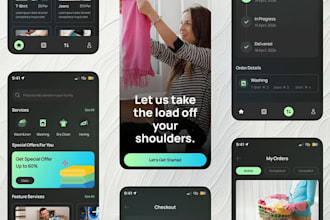 build on demand  laundry app, dry cleaning app, home cleaning app,