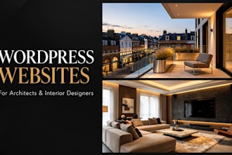 design professional wordpress website for architects and interior designers