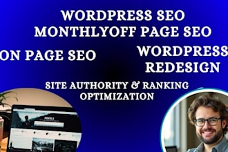 do wordpress SEO weebly website monthly offpage site authority ranking optimize