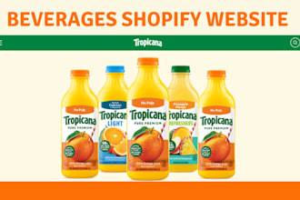 design soft drink shopify store soft drink website beverages store wine website