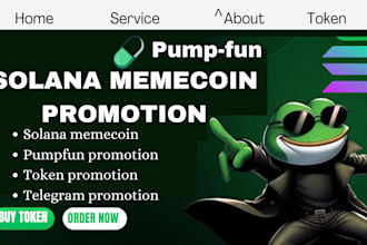 create token, do solana memecoin promotion, crypto telegram promotion