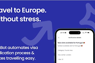 develop automated vfs appointment bot, vfs bot, appointment bot, booking bot