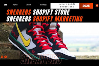 design exquisite sneakers shopify store footwear shopify marketing shoe store