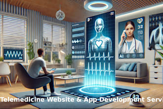 develop hippa compliant ai telemedicine app, telehealth website, and ai chatbot
