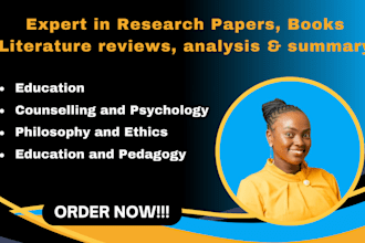 summarize, critically analyze, and review research papers, literature, and books