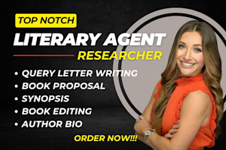 pitch and find you top literary agents, write or edit book proposal and synopsis