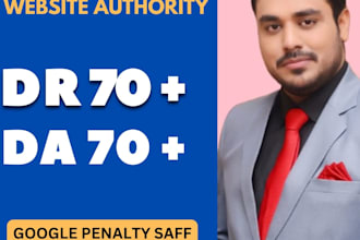 increase your website ahrefs DR and moz da upto 70 plus