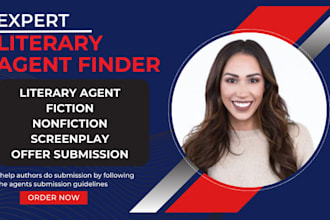 be your literary agent, edit query letter, proposal and secure a publishing deal
