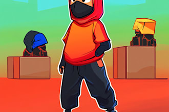 draw a roblox face for your game or your product