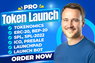 create meme coin, tokenomics, token presale ico pump fun, bonk fun on solana evm