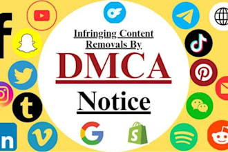 send dmca takedown notice for infringing content