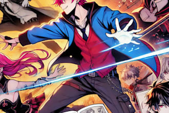 illustrate anime manga nsfw comic book fanart character design anime drawing art