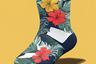 draw a unique socks design