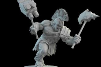 sculpt 3d warhammer 40k,dnd miniature, tabletop,3d action figure, gcode print