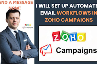 set up automated email workflows in zoho campaigns