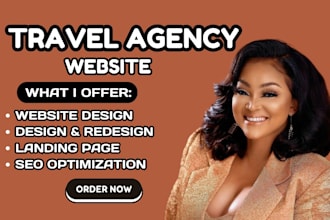 design travel agency website, travel agency, tourism website, travel website