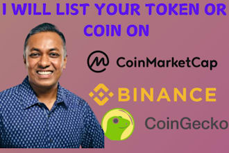 fast track your coin listing token listing on top exchange platform cg bnb cmc