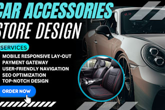 design car accessories shopify store automotive  parts store automobile store