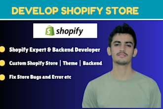 be your shopify expert and developer for custom shopify theme and backend
