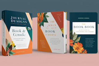 do book cover design, book layout, and ebook design and fix journal