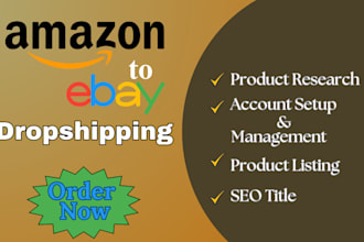 do amazon to ebay dropshipping SEO top listing product research