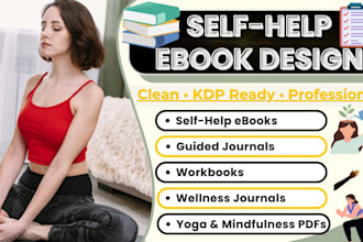 design and format self help ebook, nutrition ebook, guide, journal, workbook
