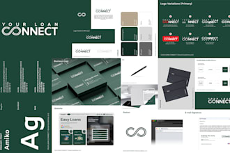 design a professional logo with brand style guide