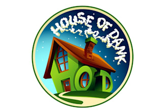 design unique house of dank logo