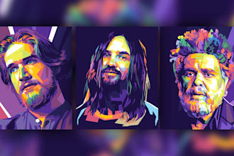 make a beautiful wpap pop art portrait