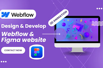 design or develop a webflow website, figma to webflow