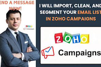 import, clean, and segment your email list in zoho campaigns