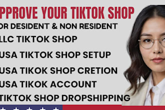 create USA tiktok shop USA tiktok account tiktok shop business representative