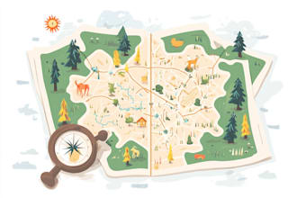 draw vector map illustrations and board maps, recreate maps