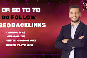 create  seo backlink for canada ca  ,german de kl ,us uk  website
