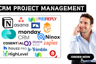 notion trello monday crm zapier automation dubsado asana pmp m8 crm automation