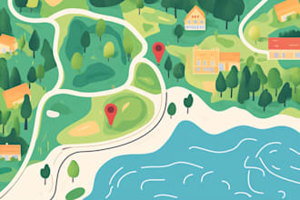 do vector map illustration and design