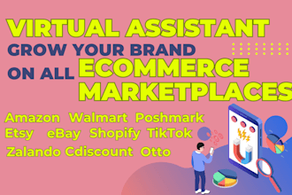 virtual assistant for amazon, ebay, etsy, walmart, otto, zalando, cdiscount