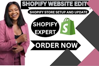 edit shopify, fix shopify website and shopify page optimization