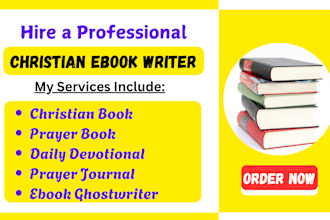 christian book ghostwrite,daily devotional prayer journal ebook ghostwriter KDP