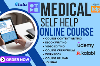 write medical ebook online course content nursing tella course video editing ppt