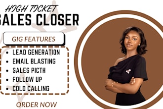 be your high ticket sales closer sales rep sales agent salesperson telemarketing