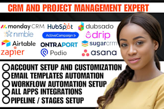 setup automation on keap monday crm dubsado active campaign drip ontraport zoho