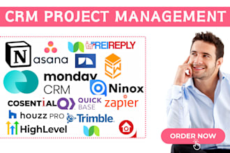 monday crm monday com clickup asana trello zapier automation procore gohighlevel