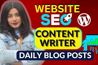 write SEO articles and blog posts daily