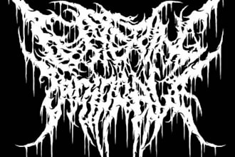 create unique metal or rock band logo design for you