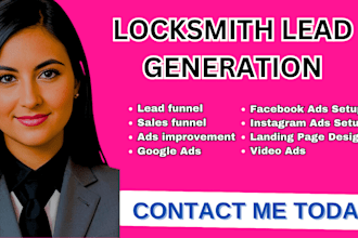 locksmith leads locksmith facebook ads locksmith google ads instagram ads funnel