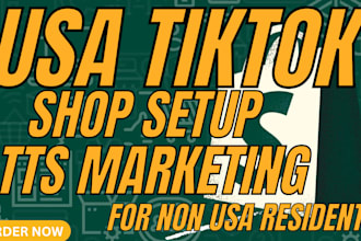 create setup USA tiktok shop approval boost marketing sales fb ig ads promotion