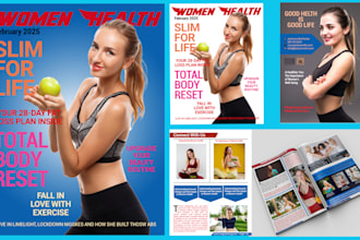 do magazine design, cataloge, brochure, and flyer