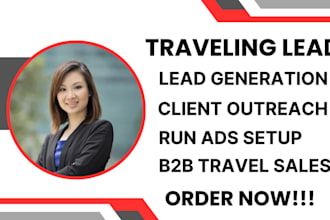 scrap data run ads setup travel sales pitch for your travel agency