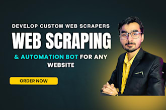 do product scraping, web automation, website scraping, data extraction bot